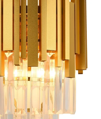 Бра VERTIGO 81440/1W GOLD Natali Kovaltseva прозрачный золотой на 2 лампы, основание золотое в стиле классический  фото 2
